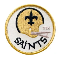 New Orleans Saints Retro Round Helmet EmbroideredPatch