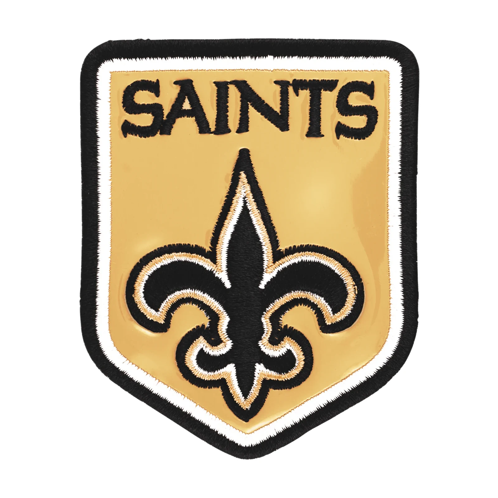 New Orleans Saints Shield Embroidered Patch 1 New Orleans Saints Shield Logo Embroidered Patch