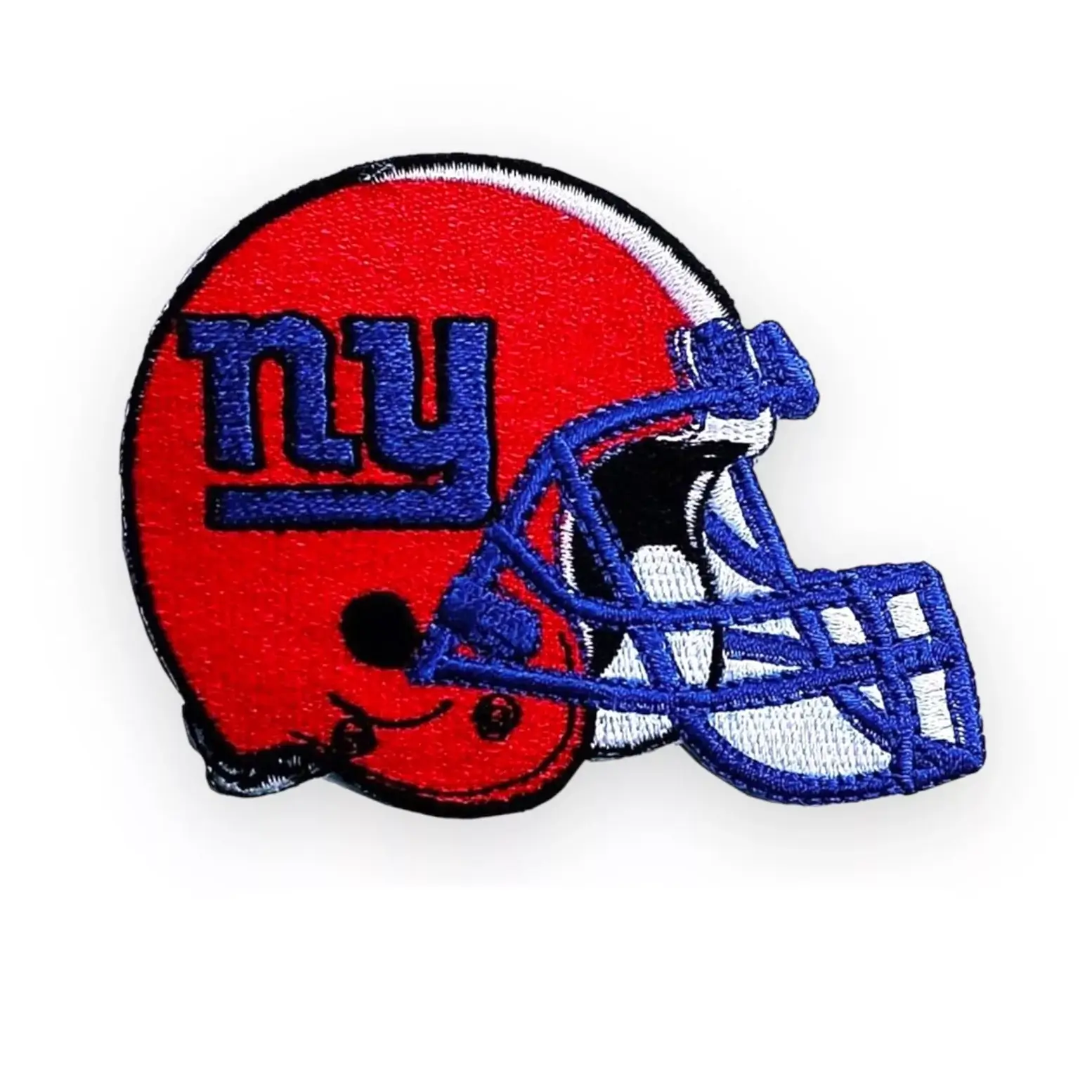 New York Giants Red NY Helmet Patch 1 New York Giants Red NY Helmet Logo Patch