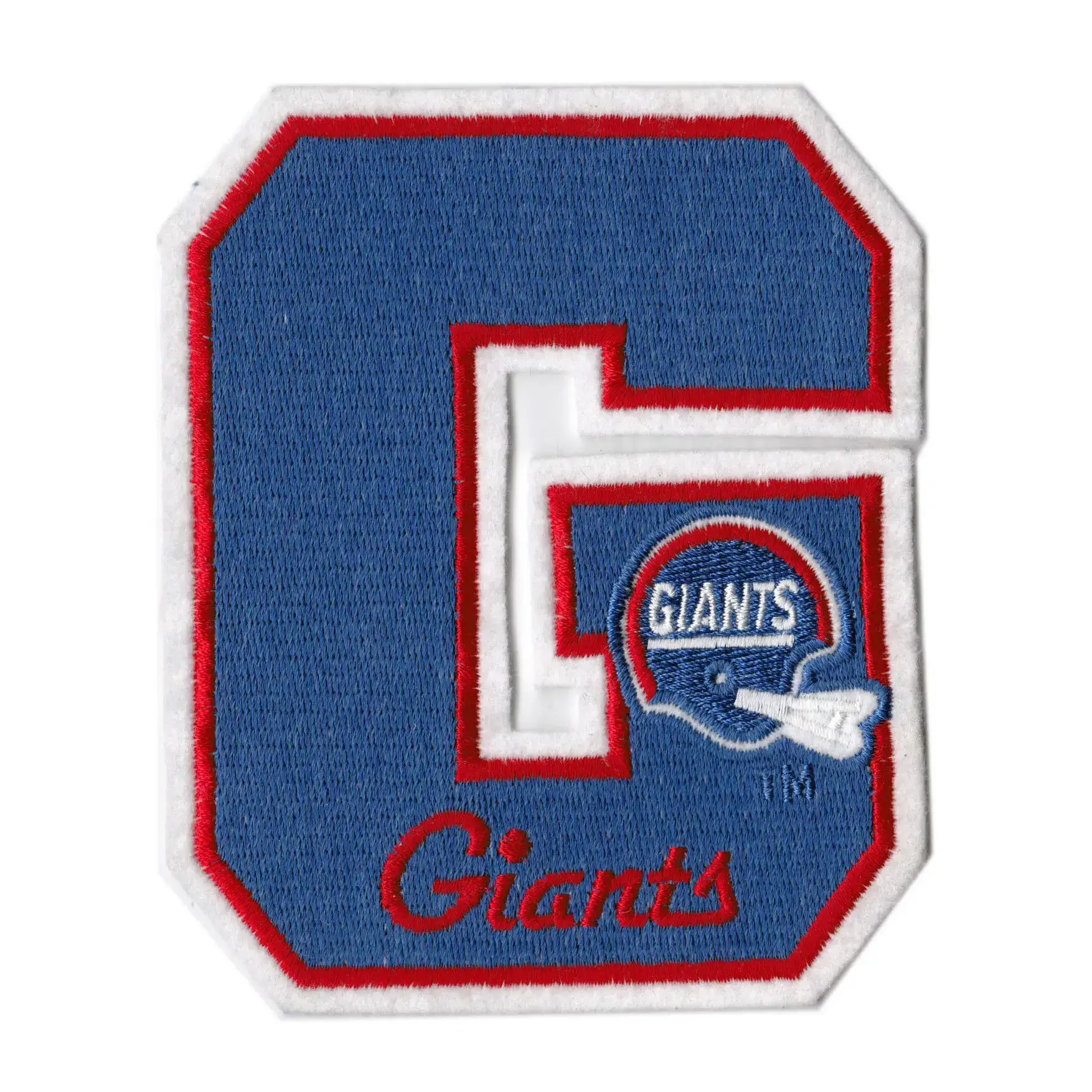 New York Giants Retro Letter G Patch 1 New York Giants Retro Letter G Patch