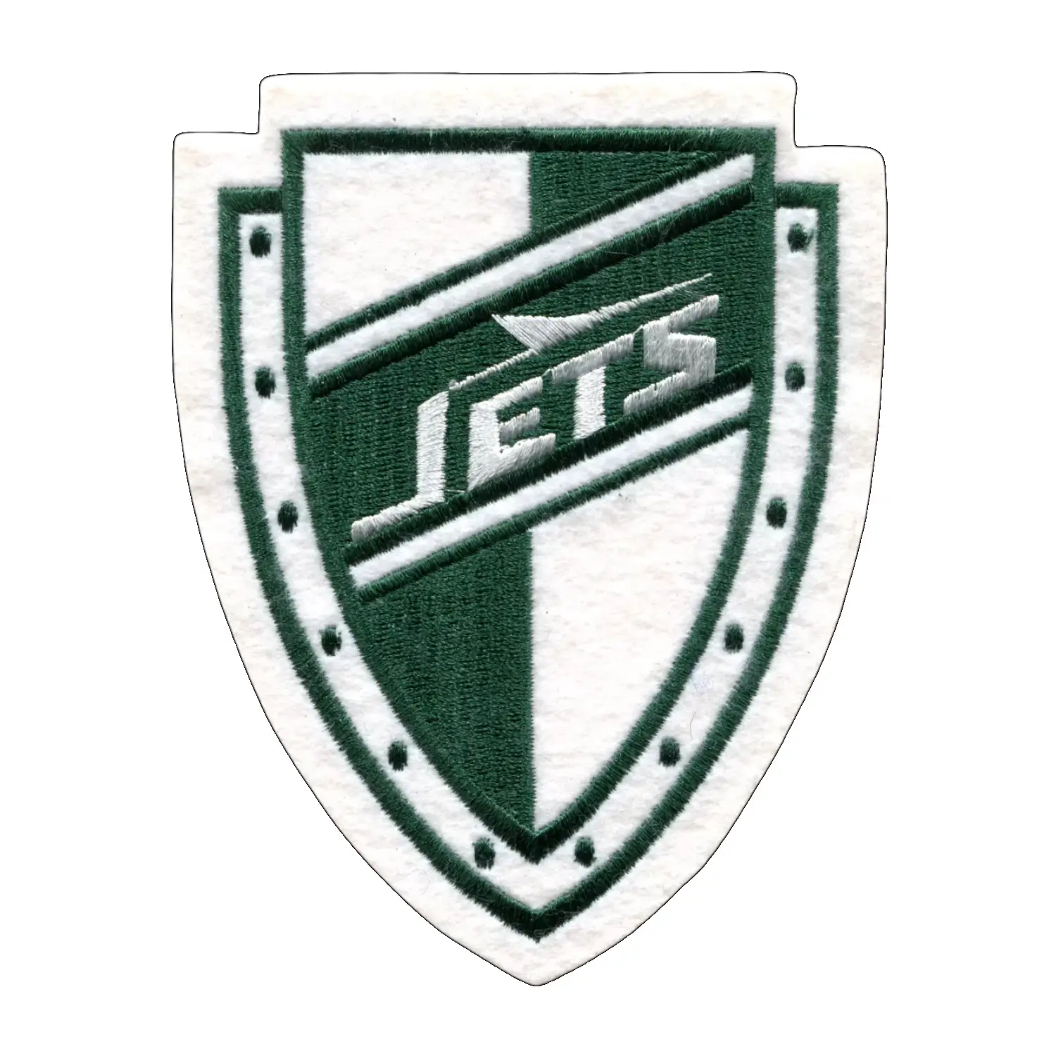 New York Jets Vintage 1978 Shield Logo Patch 1 New York Jets 1978 Shield Logo Embroidered Patch