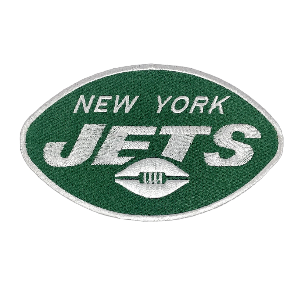 New York Jets 2018 Football Logo Patch 1 New York Jets 2018 Football Logo Embroidered Patch