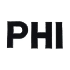 Philadelphia PHI Black Lettering Embroidered Patch