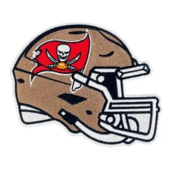 Tampa Bay Buccaneers Pewter Football Helmet Patch